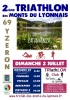 2ème Triathlon des Monts du Lyonnais affiche resultat