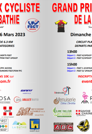 GRAND PRIX CYCLISTE DE LA BATHIE